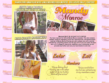 Tablet Screenshot of mandymonroe.com